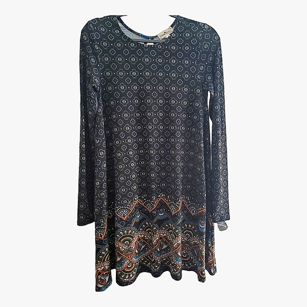 Derek Heart Keyhole Dress Sz M